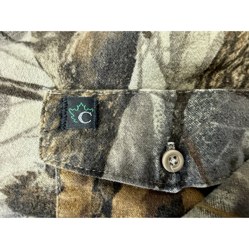 Vintage CODET Mens Medium RealTree Hardwear Camo Cotton Flannel Hunting Shirt - Picture 5 of 10